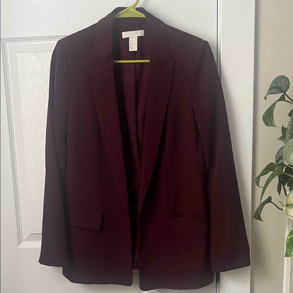 H&M Burgundy Blazer